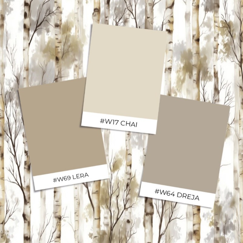 Afbeeldingen van Kleurcombinatie Memories of Birch Trees III - 08983-01