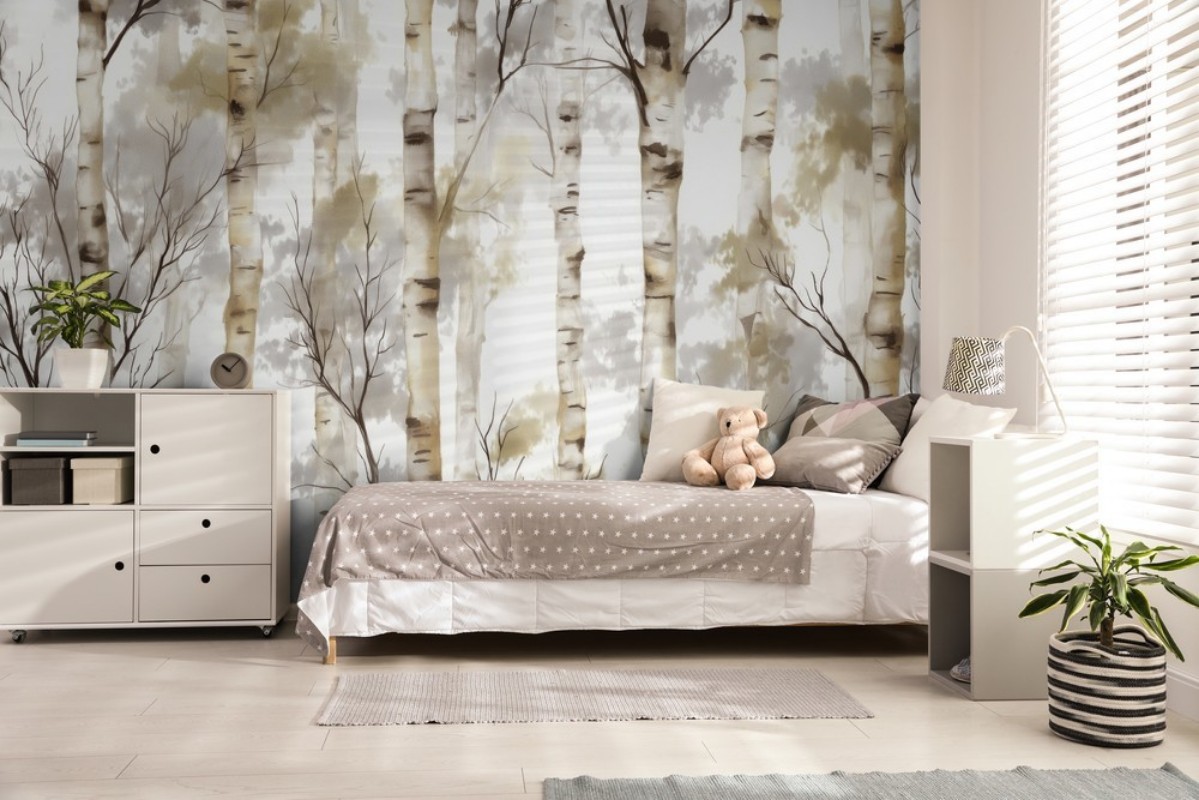 Afbeeldingen van Kleurcombinatie Memories of Birch Trees III - 08983-01