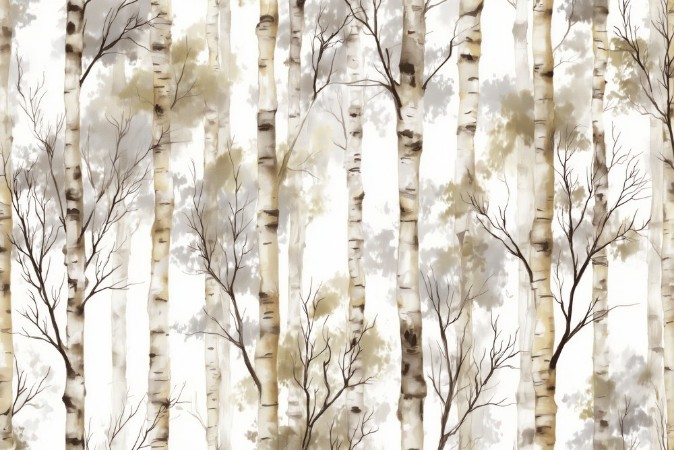 Afbeeldingen van Kleurcombinatie Memories of Birch Trees III - 08983-01