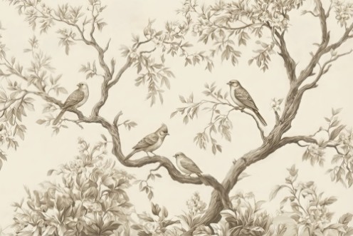 Pilt Birds on Branches I