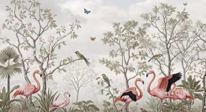 Picture of Flamingo Garden I