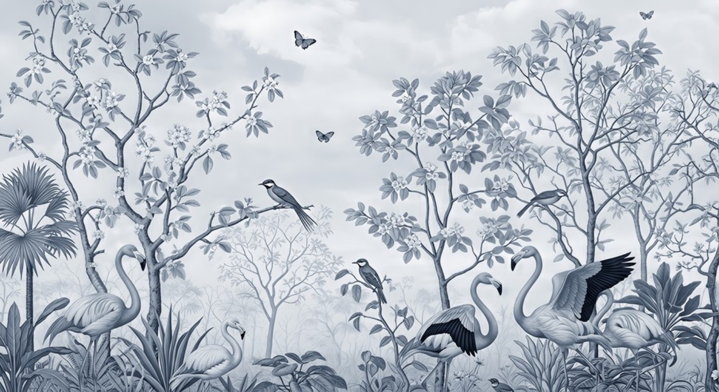 Picture of Väriyhdistelmä Flamingo Garden II - 09022-01