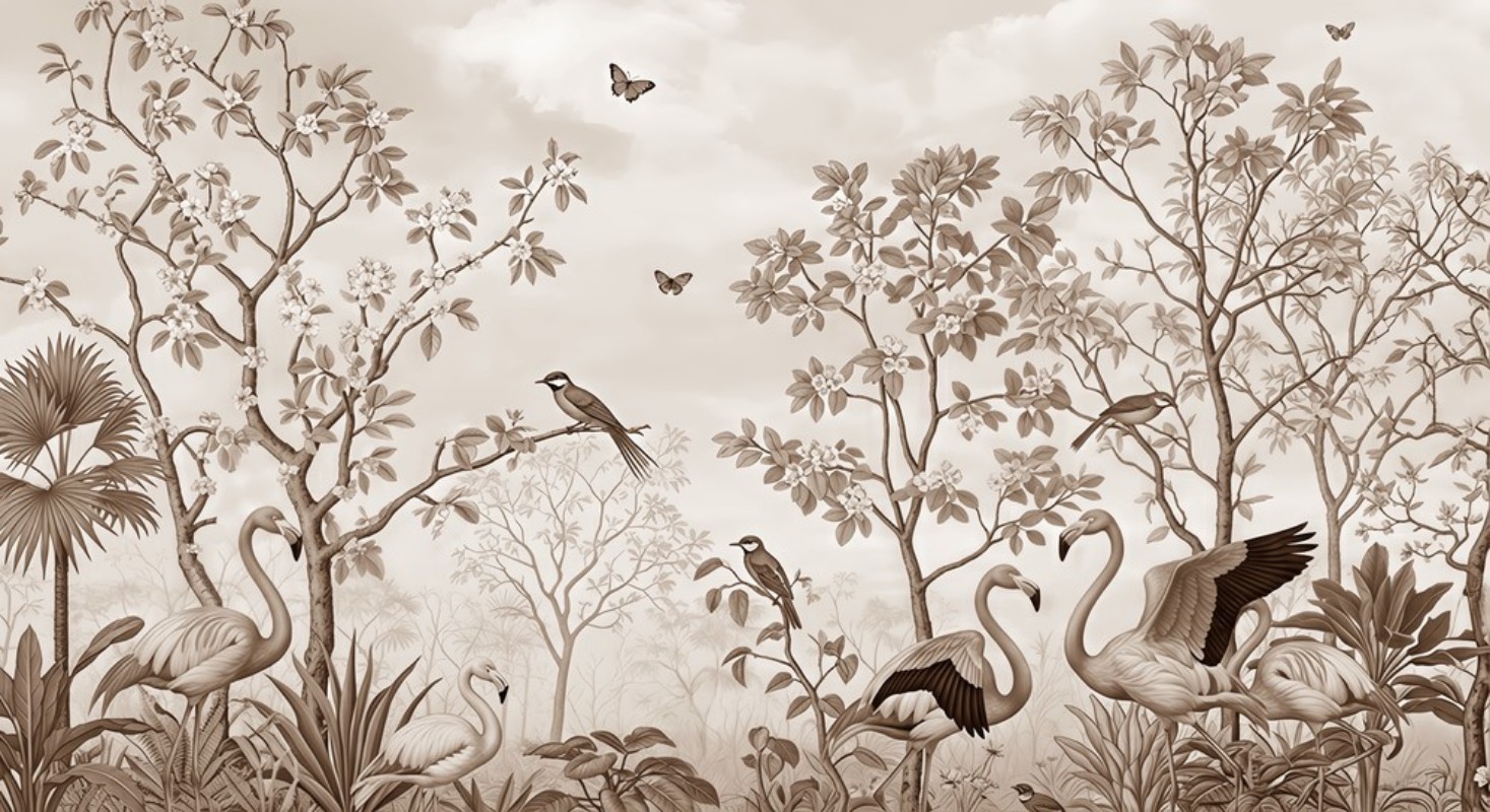 Pilt Flamingo Garden III