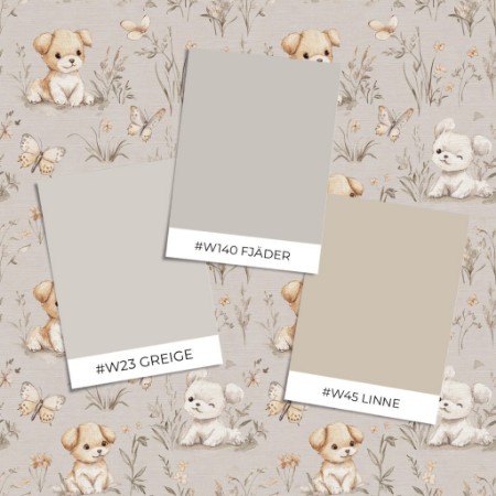 Bild på Färgsättning Sweet little puppy Beige - 1026701-02 - 09359-01