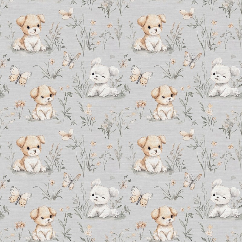 Picture of Fargesammensetning Sweet little puppy Grey - 1026701-03 - 09360-01