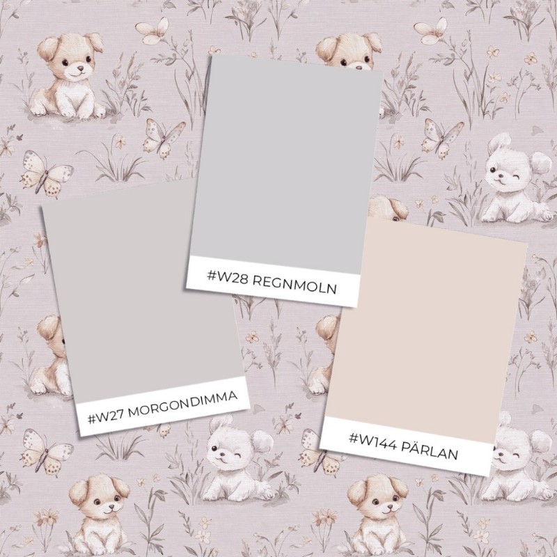 Picture of Eksempel på produktstil - Sweet little puppy Pink - 1026701-05