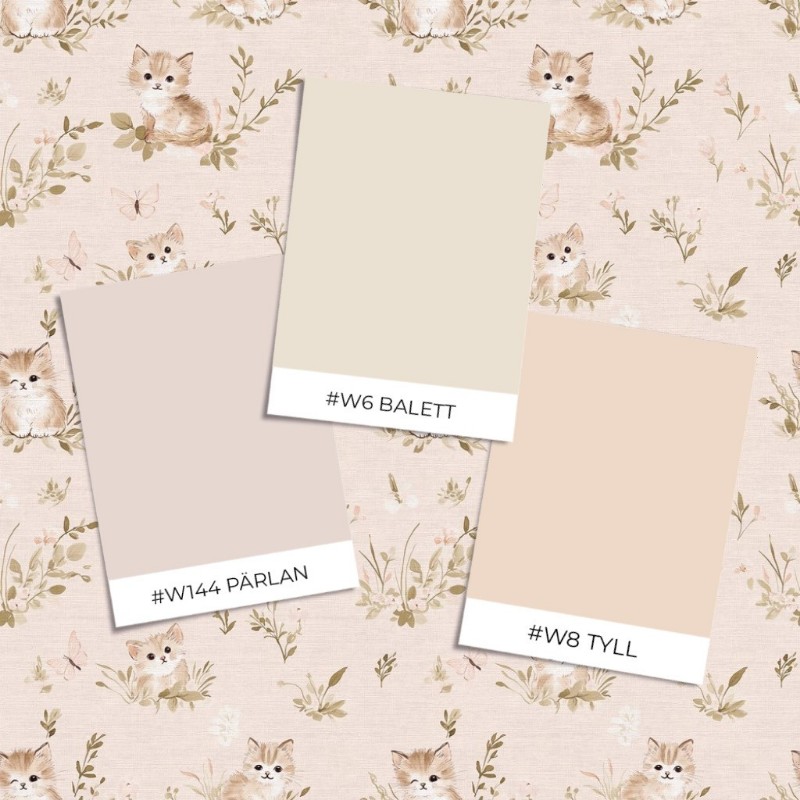 Picture of Fargesammensetning Curious kitten Beige - 1026801-02 - 09363-01