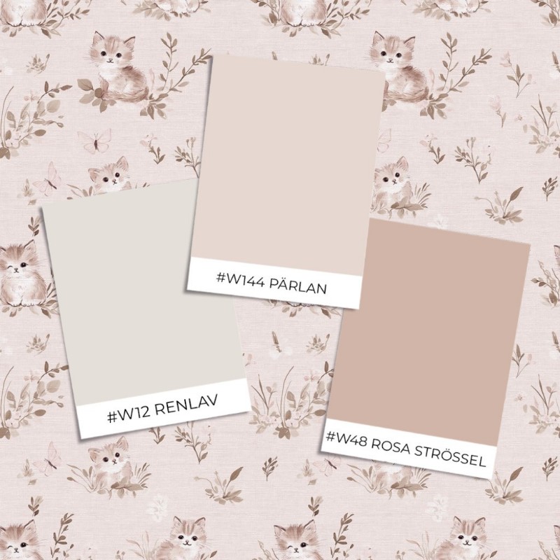 Image de Modèle d'échantillon - Curious kitten Pink - 1026801-03