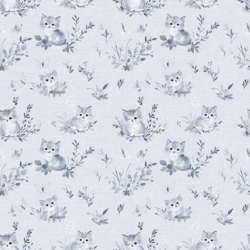 Picture of Fargesammensetning Curious kitten Blue - 1026801-05 - 09366-01