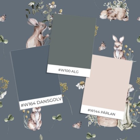 Image de Modèle d'échantillon - Bunny bath Dark Blue - 1028201-08