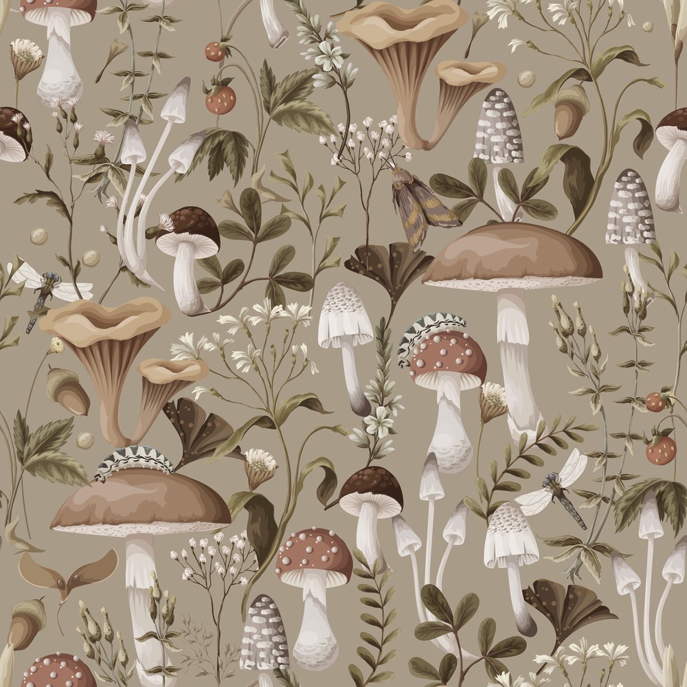 Picture of Nordic mushrooms Beige - 1031201-03