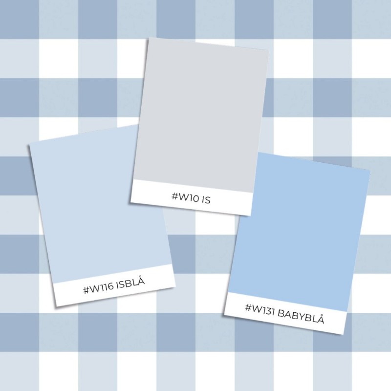 Picture of Fargesammensetning Checkered Denim Blue - 1031901-12 - 09392-01