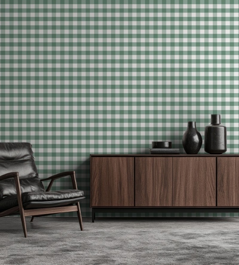 Picture of Checkered Solid Green - 1031901-13