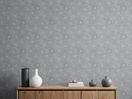 Bild på Bees and Flowers in Grey - 1032001-05