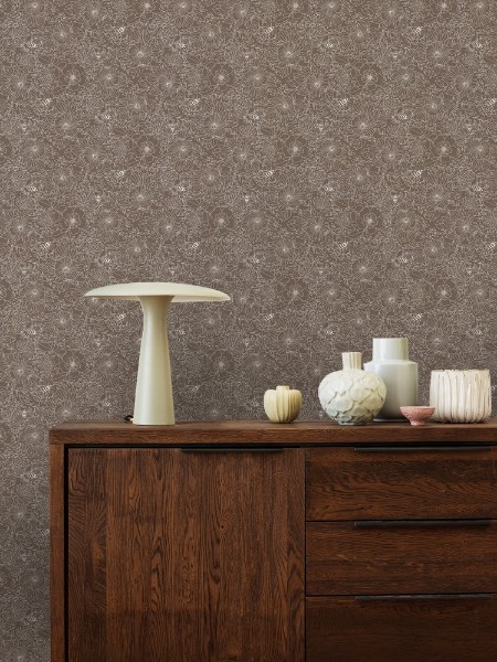 Bild på Bees and Flowers in Brown - 1032001-07