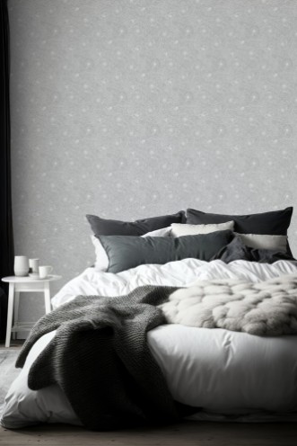 Bild på Bees and Flowers in Light Grey - 1032001-09