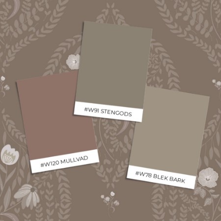Picture of Sample style - Flower bouquet in ogee solid Brown - 1032601-05