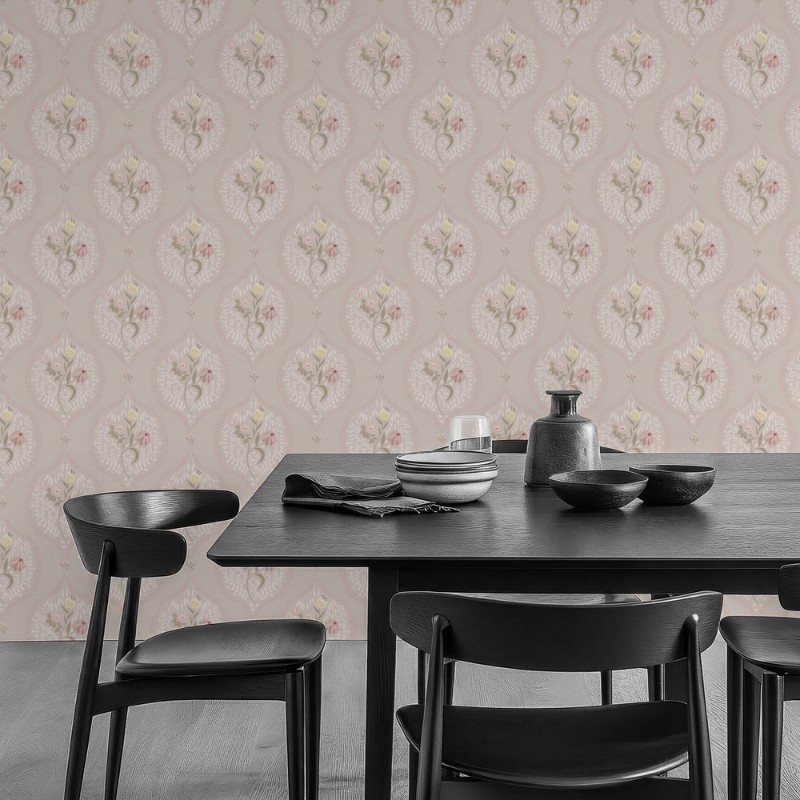 Picture of Flower bouquet in ogee Light Beige - 1032601-07