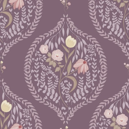 Picture of Flower bouquet in ogee Dark Pink - 1032601-14