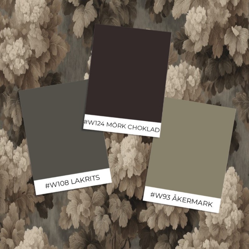 Picture of Värinäyte malli - Flowering Bushes I