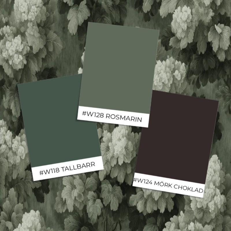 Picture of Värinäyte malli - Flowering Bushes III