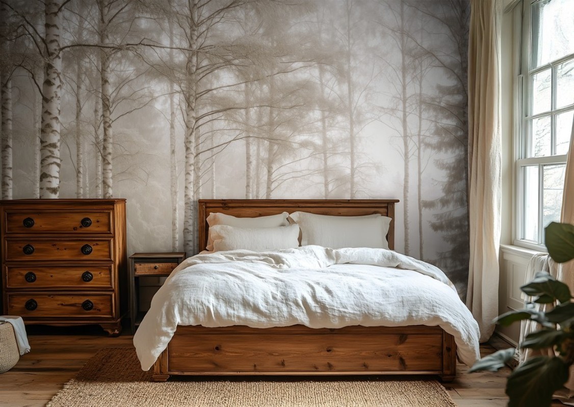 Picture of Väriyhdistelmä Sunlit Birches II - 09565-01