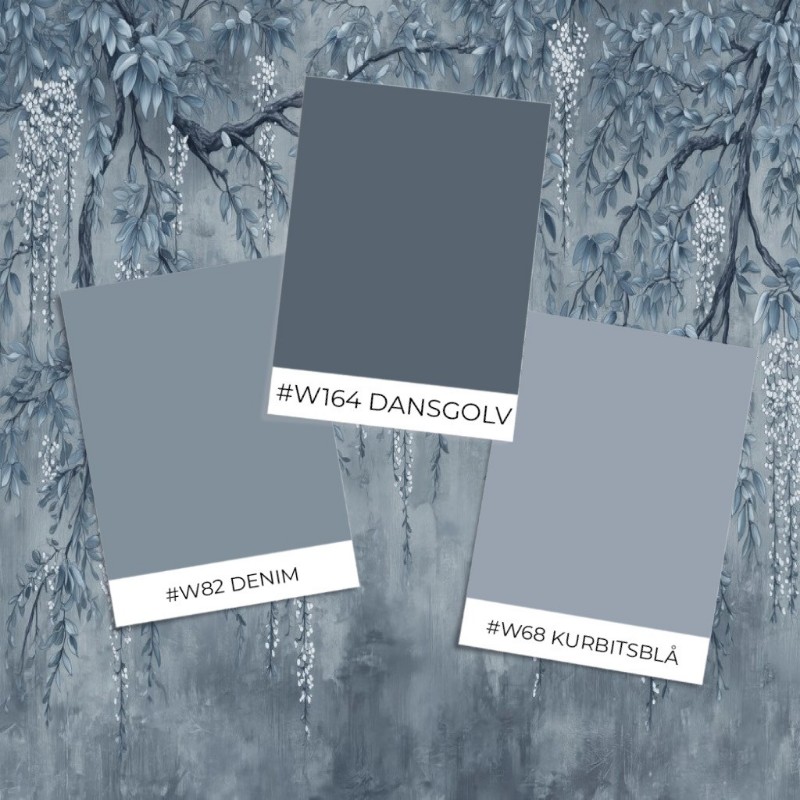 Picture of Fargesammensetning Hanging Flowers III - 09596-01