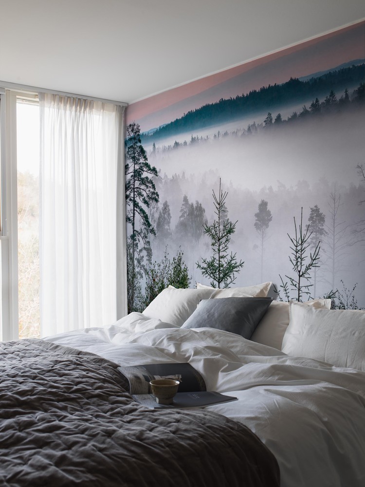 Marie Mattsson Blå Timmen wallpaper Boråstapeter