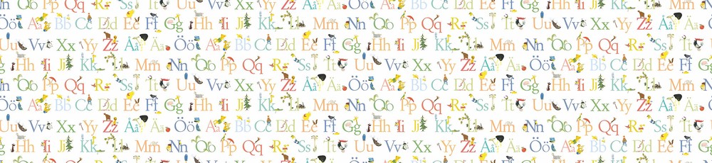 Stig Lindberg ABC wallpaper Boråstapeter