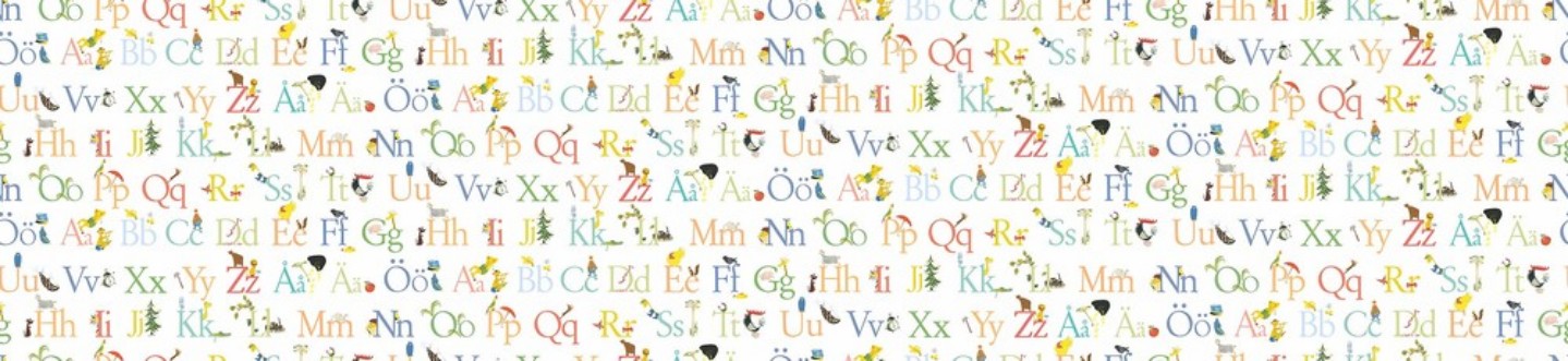 Stig Lindberg ABC wallpaper Boråstapeter