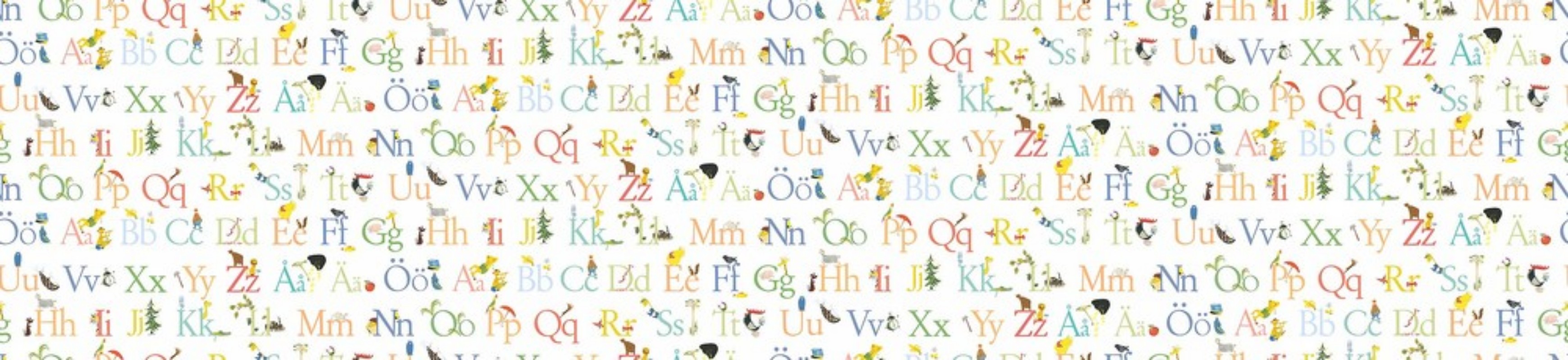 Stig Lindberg ABC wallpaper Boråstapeter