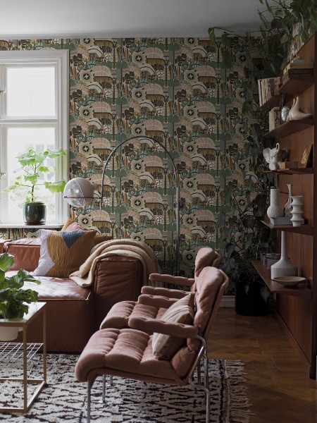 Petra Börner Hypnotic Safari wallpaper Boråstapeter