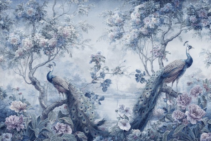 Afbeeldingen van Peacock Romance III