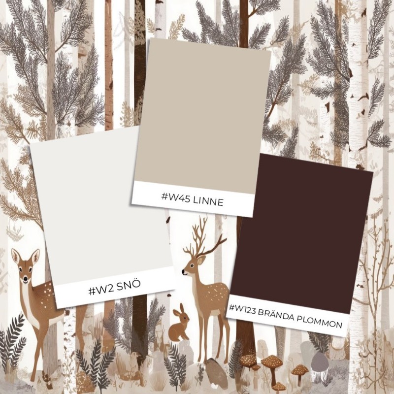 Picture of Fargesammensetning Woodland Friends I - 09708-01