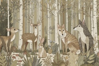 Picture of Best Friends in Forest I