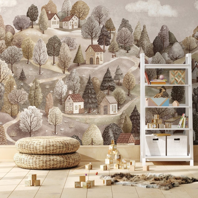 Picture of Fargesammensetning Country Village I - 09717-01