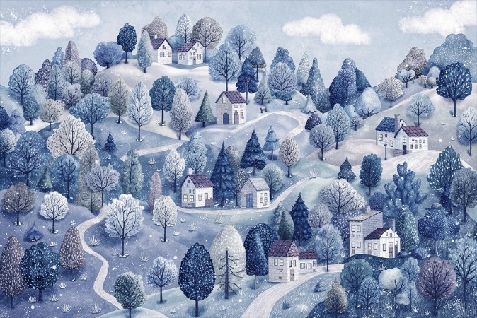 Picture of Fargesammensetning Country Village III - 09719-01