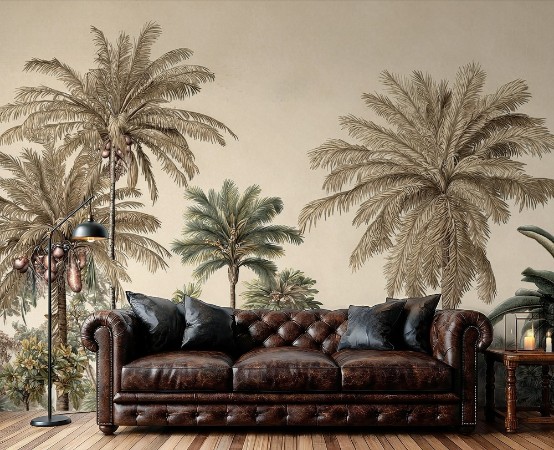 Picture of Fargesammensetning Palm Paradise II - 09724-01