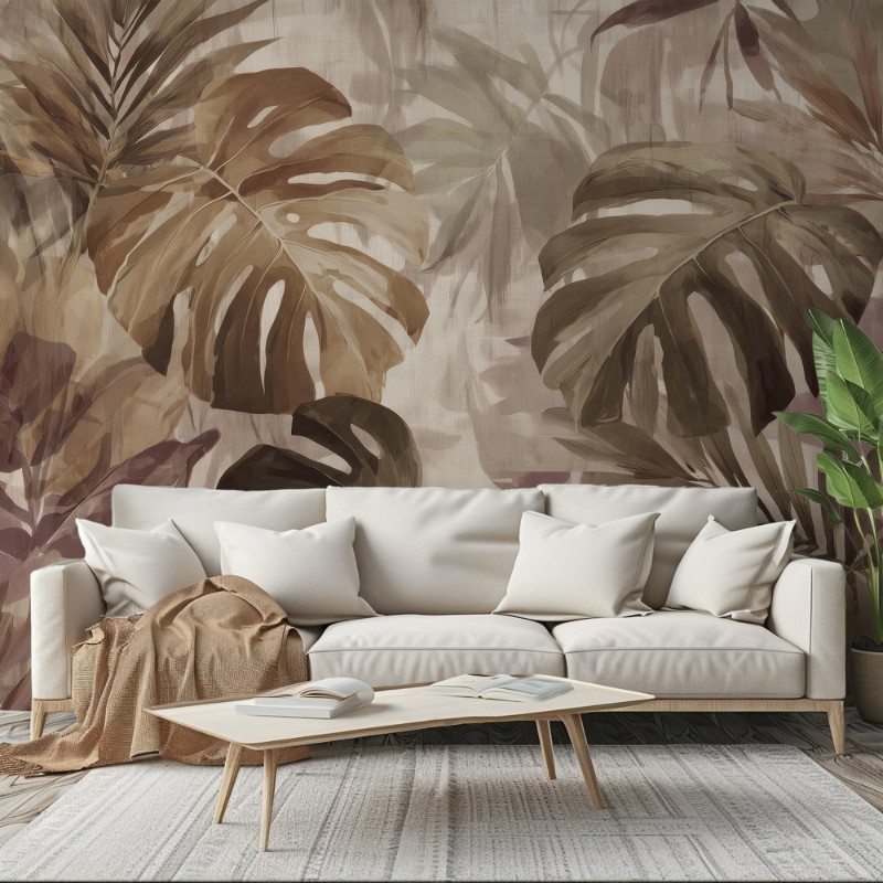 Picture of Fargesammensetning Wild Monstera II - 09748-01