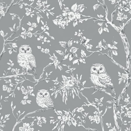 Afbeeldingen van Vintage Dark Grey owls  - 1027401-03