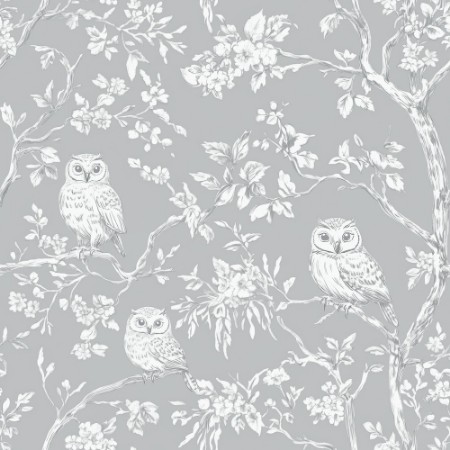 Afbeeldingen van Vintage Light Grey owls  - 1027401-04