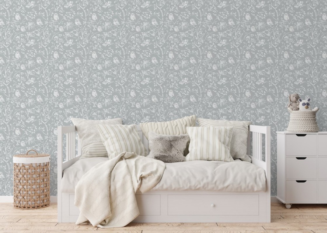 Picture of Vintage Light Grey owls  - 1027401-04