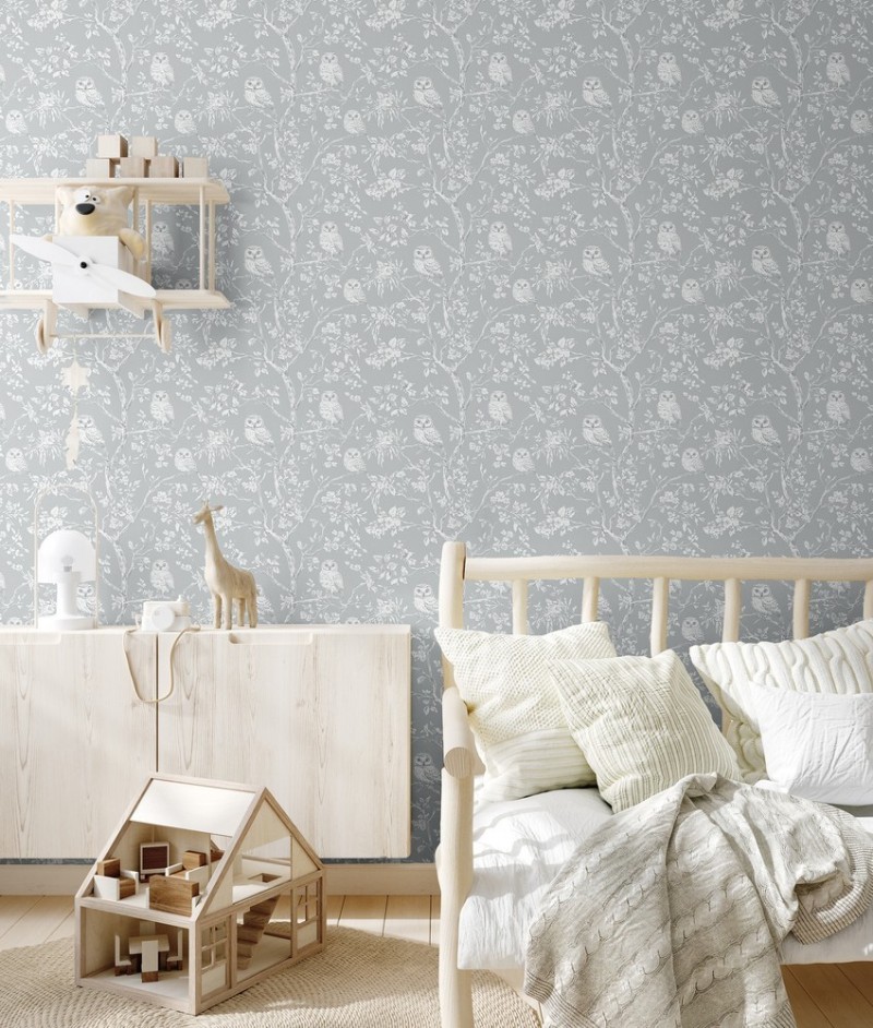 Picture of Vintage Light Grey owls  - 1027401-04