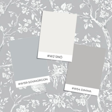 Picture of Farvesammensætning Vintage Light Grey owls  - 1027401-04 - 09817-01