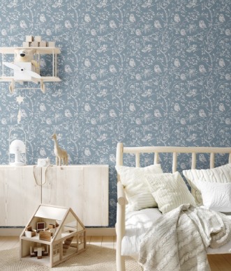 Bild på Vintage Dark Blue owls  - 1027401-06