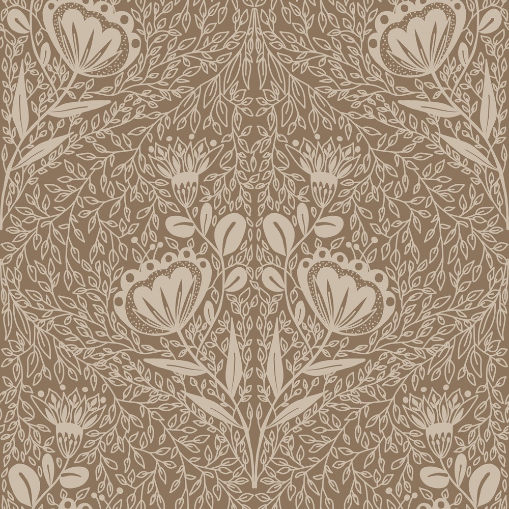 Picture of Floral Ogee in Brown - 1032501-04