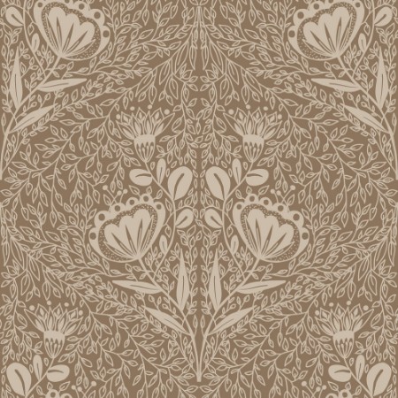 Afbeeldingen van Floral Ogee in Brown - 1032501-04