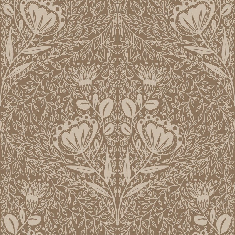 Picture of Floral Ogee in Brown - 1032501-04