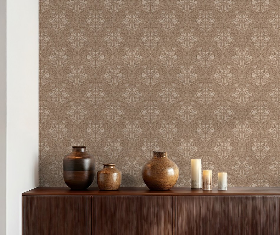 Picture of Floral Ogee in Brown - 1032501-04