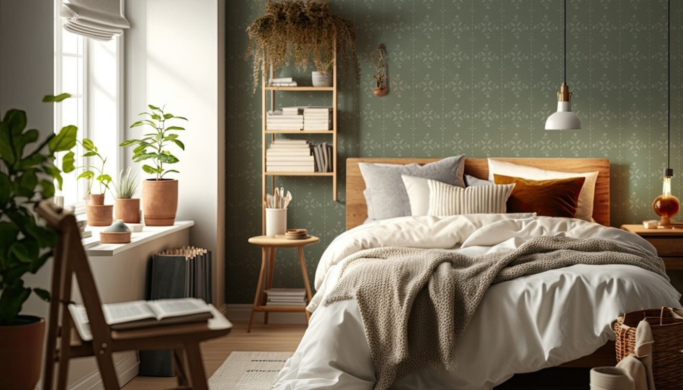 Picture of Lines in Verticals in Green - 1033101-04